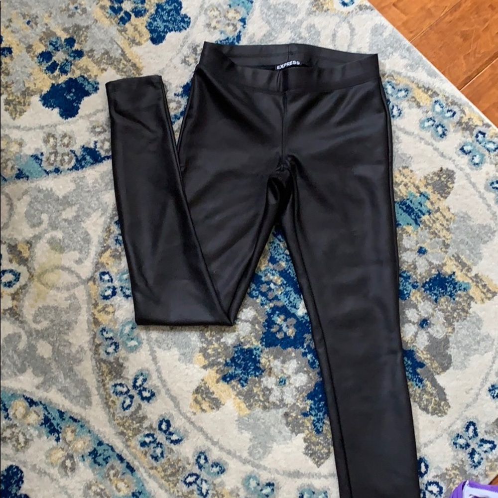 Express faux leather legging
